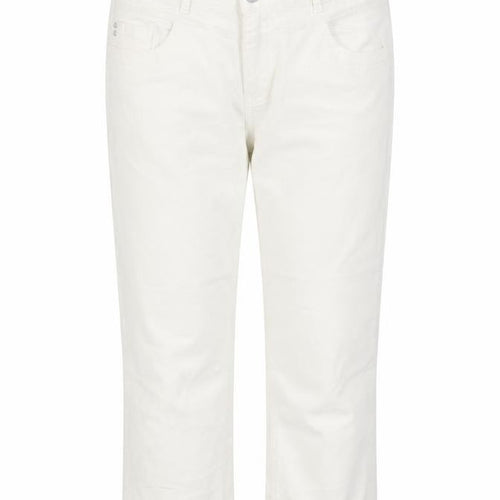 Cecil Womens White   Pedal Pusher Trousers Size 30 in L23 in
