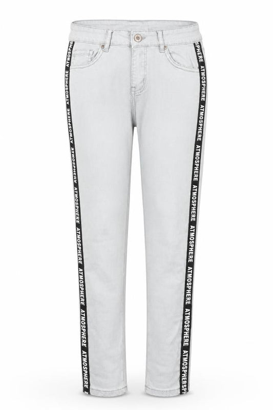 Front view of Primark women’s grey skinny jeans, size XS, 27-inch leg