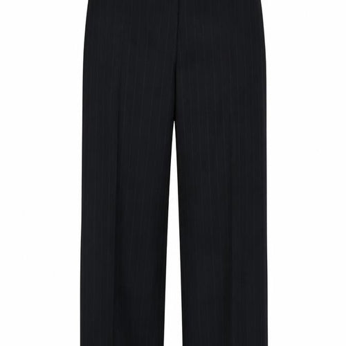 Marks and Spencer Womens Black Striped  Trousers  Size 10 L25 in