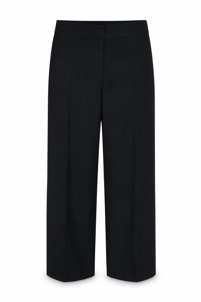 Marks and Spencer Womens Black Striped  Trousers  Size 10 L25 in
