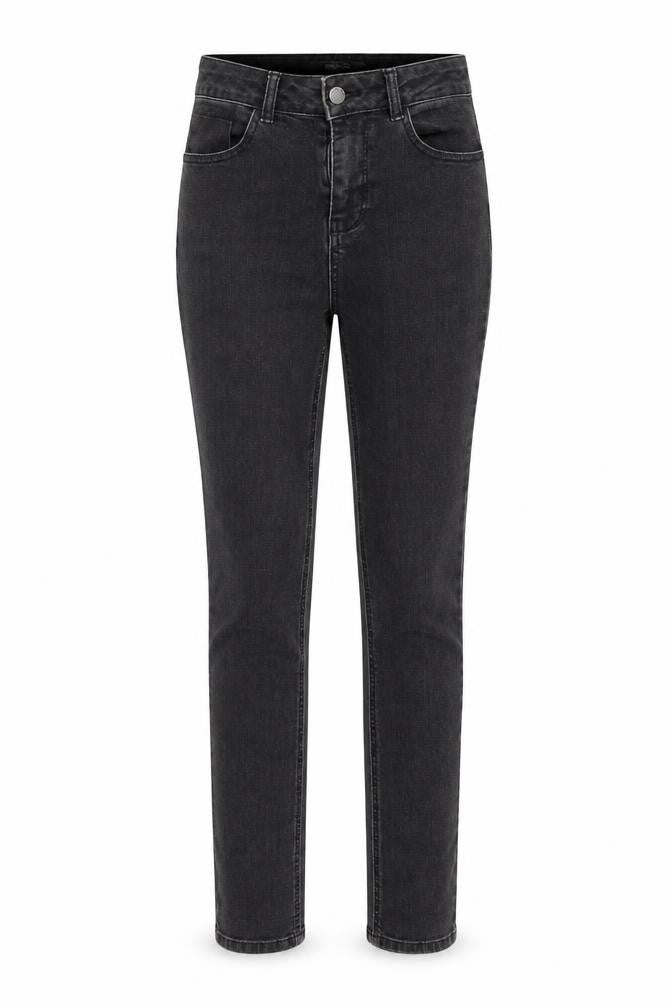 Front view of Tu women’s black skinny jeans, size UK 8, 28-inch leg