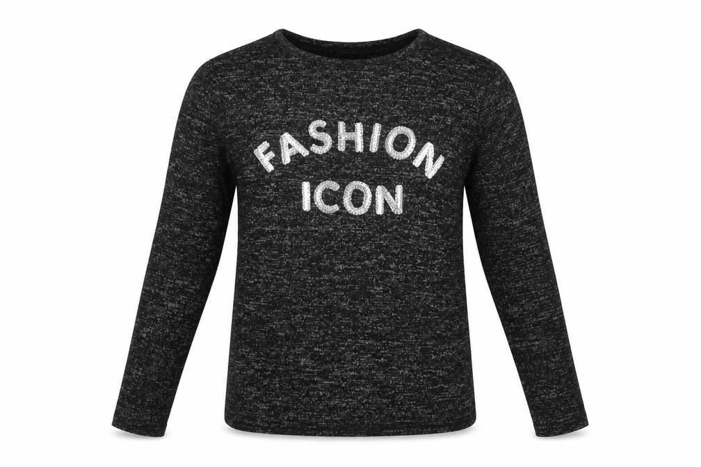 Front view of Primark girls’ black jumper, size 9-10, years