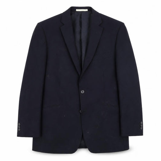 Front view of Burton men’s blue jacket blazer, size 42