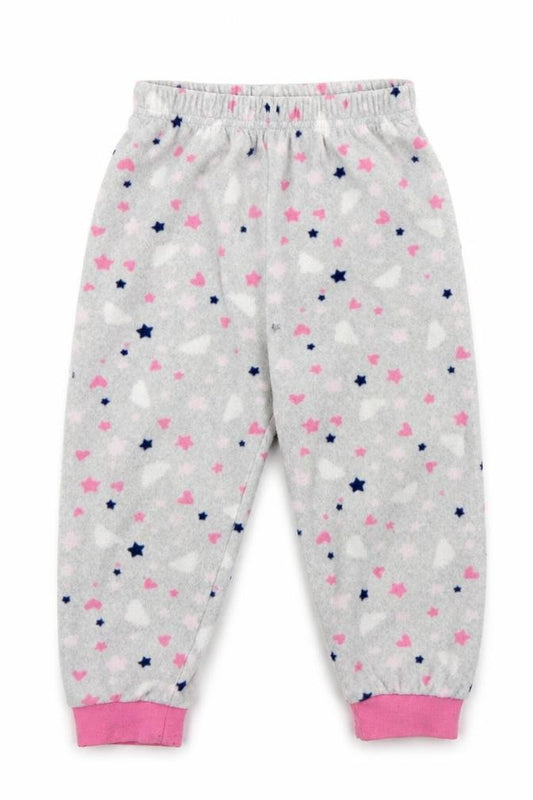 Front view of Primark Baby Grey Geometric Pyjama Pants, size 24, Months