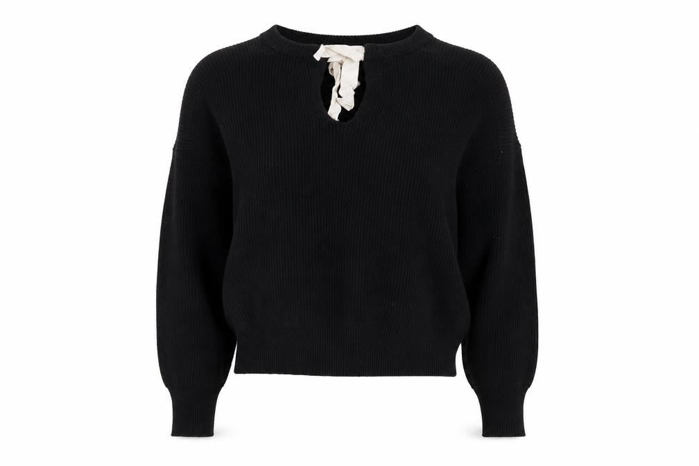 Front view of Zara women’s black jumper, size M