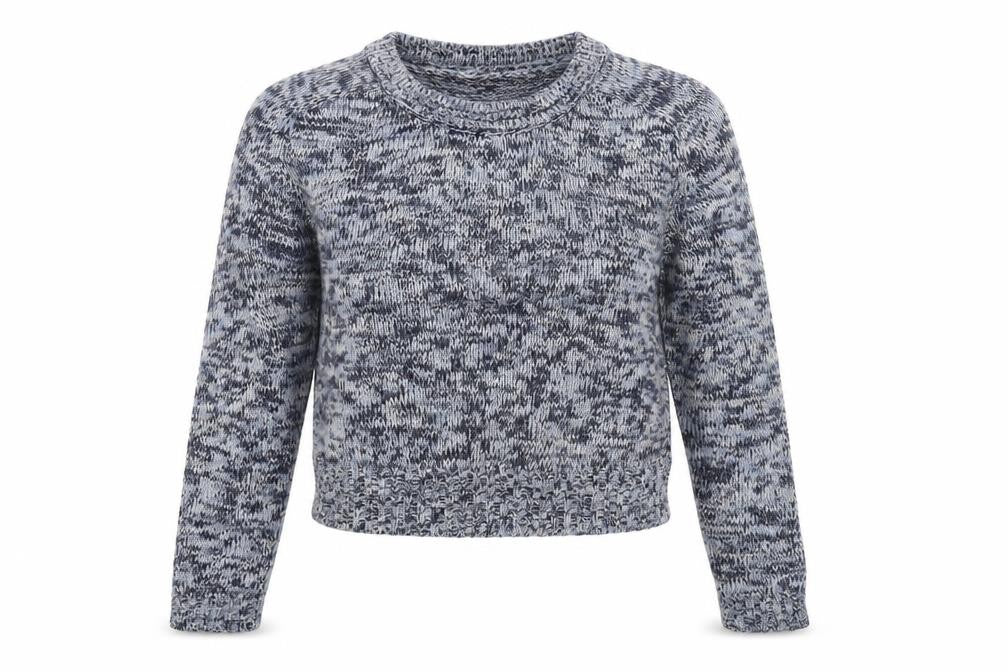 Front view of H&M women’s blue jumper, size S