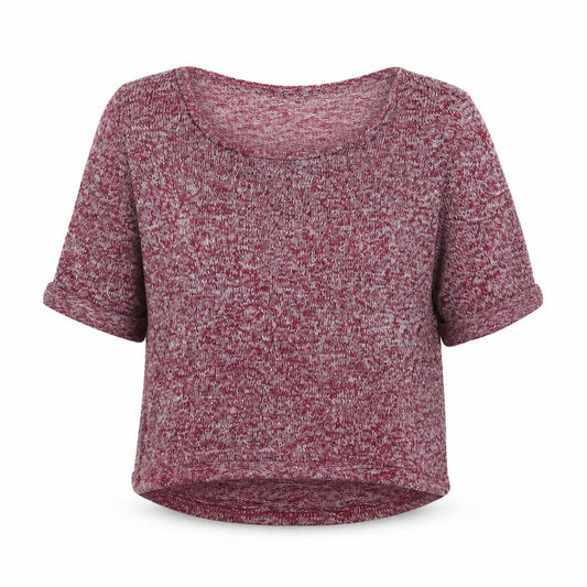 Front view of New Look women’s red basic t-shirt, size UK 14