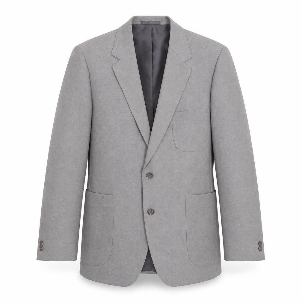 Front view of Preworn men’s grey jacket suit jacket, size 40
