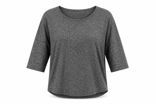 Front view of Select women’s grey basic t-shirt, size UK 8