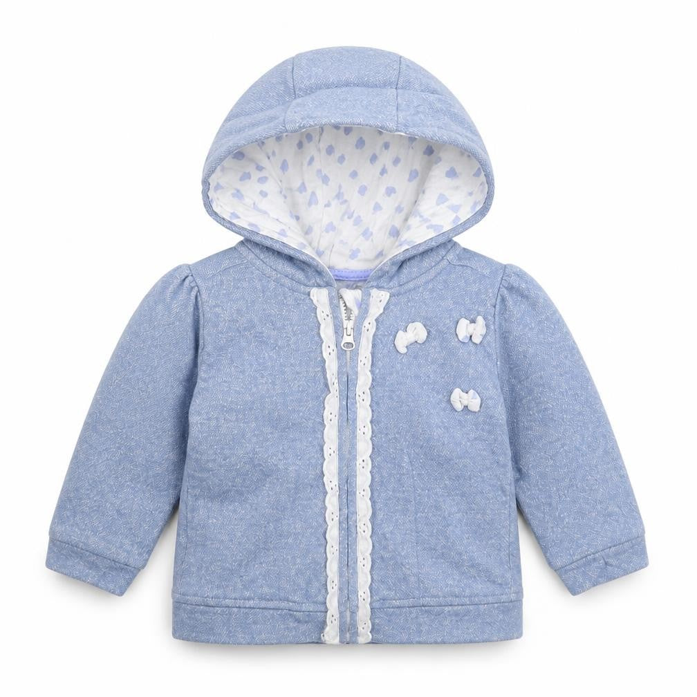 Front view of George Baby Blue Jacket, size 6-9, Months
