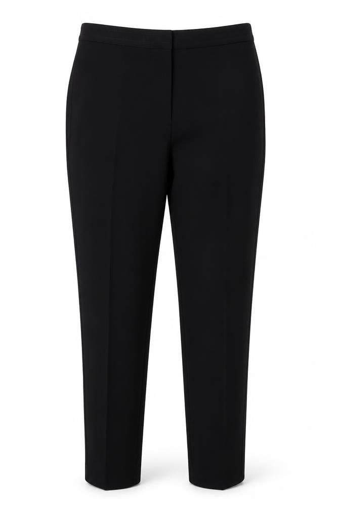 Front view of Marks & Spencer women’s black trousers, size UK 14, 29-inch leg