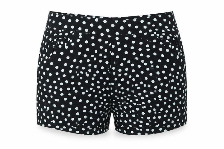 Mango Womens Multicoloured Polka Dot Boyfriend Shorts Size S