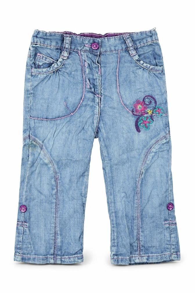 Front view of MINI MODE Baby Multicoloured Jeans, size 18-24, Months