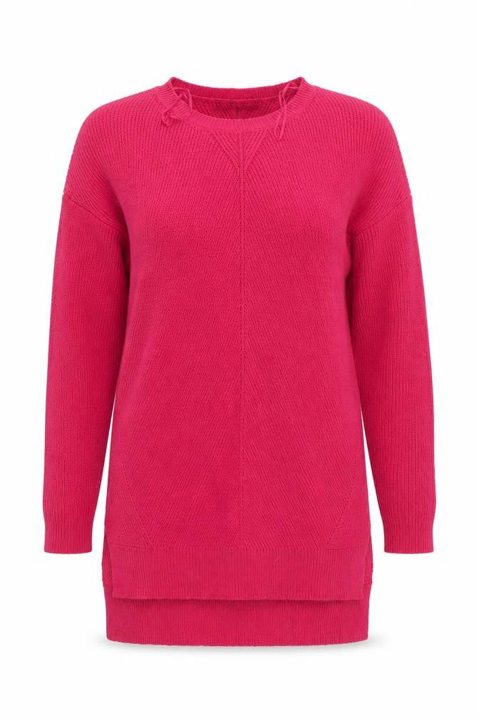 Front view of Marks & Spencer women’s pink jumper, size UK 10