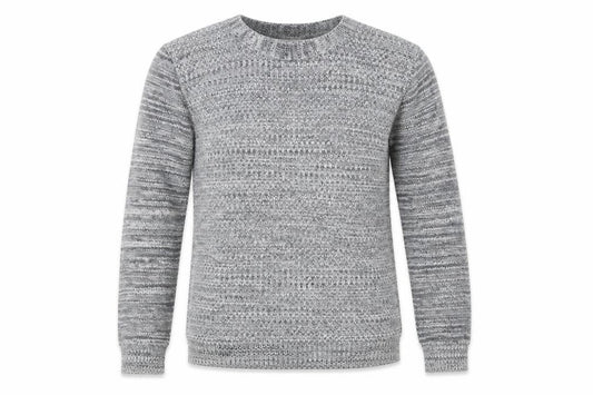 Front view of River Island men’s grey jumper, size M