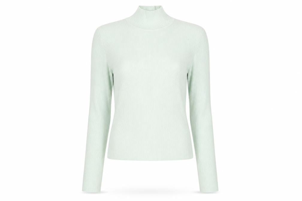 Front view of H&M women’s green jumper, size S