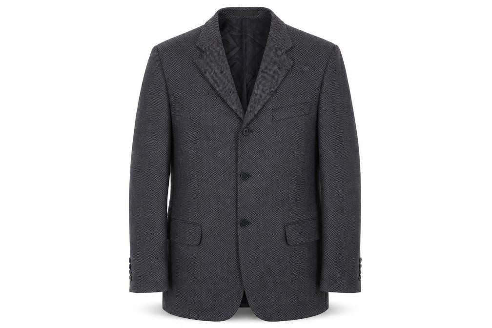 Front view of Marks & Spencer men’s blue jacket suit jacket, size M