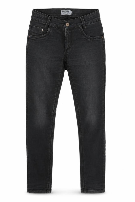 Front view of Blue Effect women’s black skinny jeans, size UK 26, in, 31-inch leg