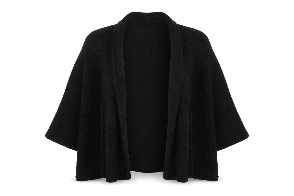 George Womens Black  Knit Cardigan Jumper Size 12  - Waterfall