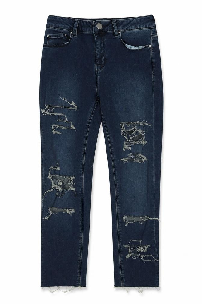 ASOS Womens Blue  Denim Straight Jeans Size 26 in L25 in