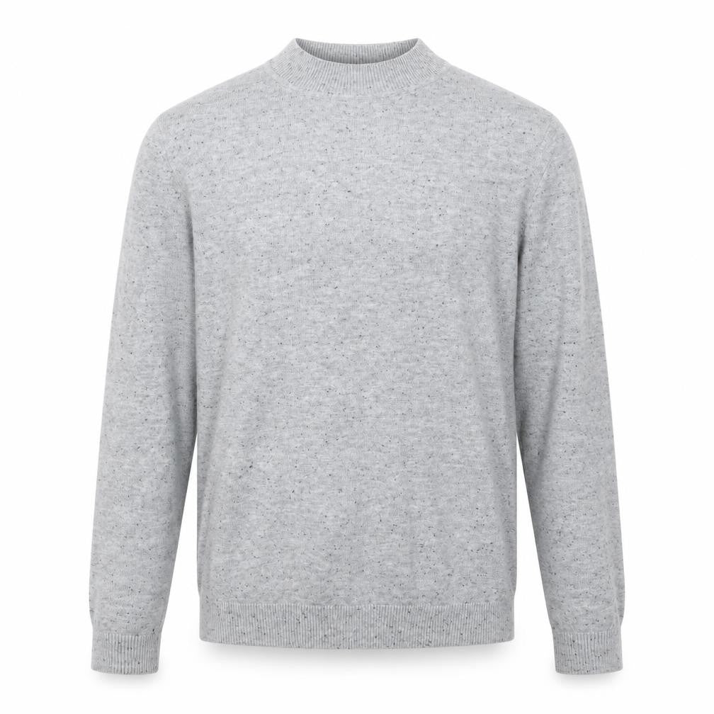Front view of New Look men’s grey knit jumper, size S