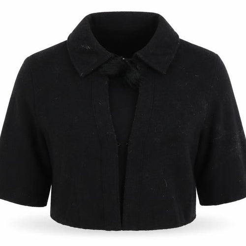 Passport Womens Black  Knit Cardigan Jumper Size 10