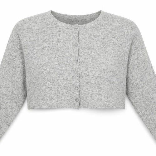 Misspap Womens Grey  Knit Cardigan Jumper Size 10