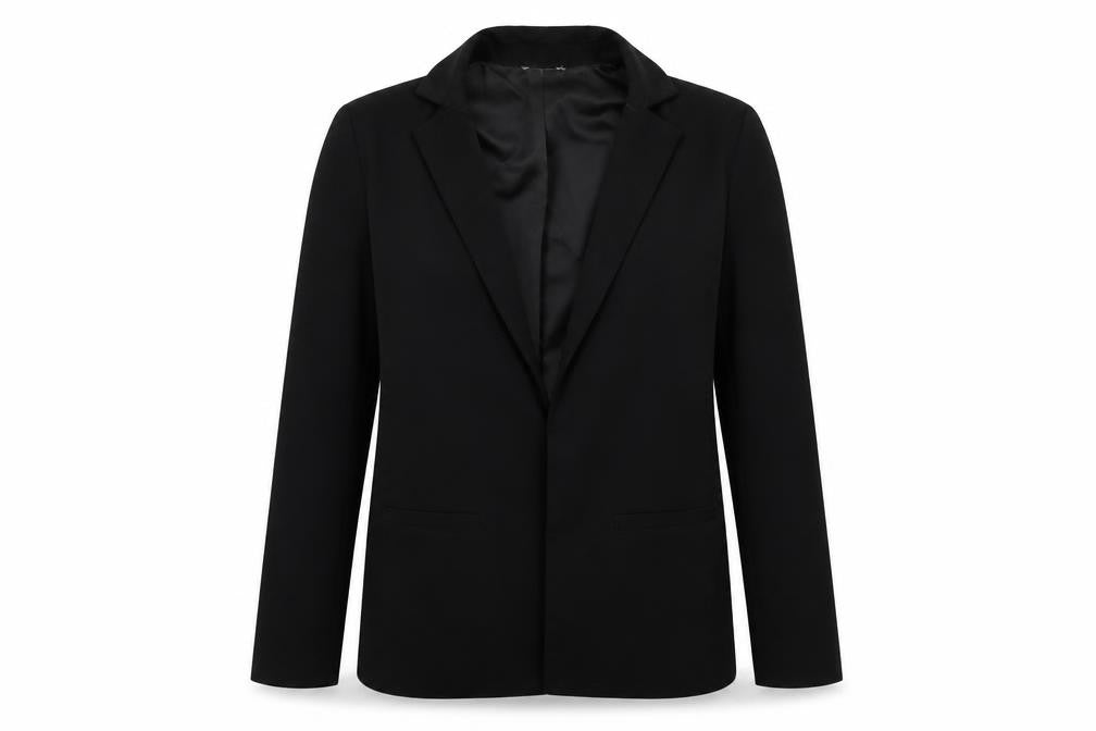 Front view of George women’s black jacket blazer, size UK 8