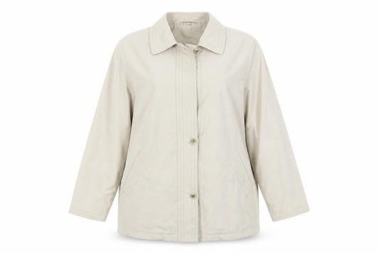 Front view of Telemac women’s beige jacket, size L