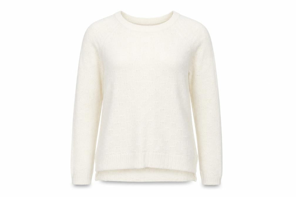Front view of H&M women’s ivory jumper, size S