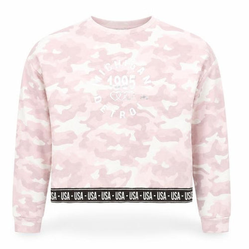 Primark Girls Pink Camouflage  Pullover Sweatshirt Size 12-13 Years  - USA