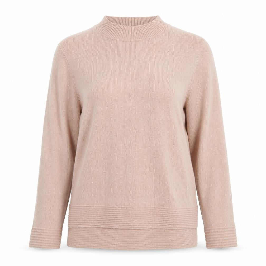Front view of Peacocks women’s pink jumper, size UK 12