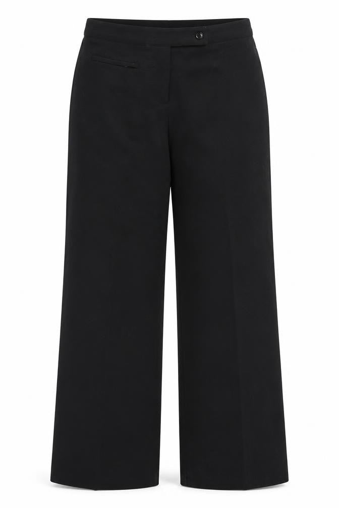 Front view of Autonomy women’s black trousers, size UK 10, 31-inch leg