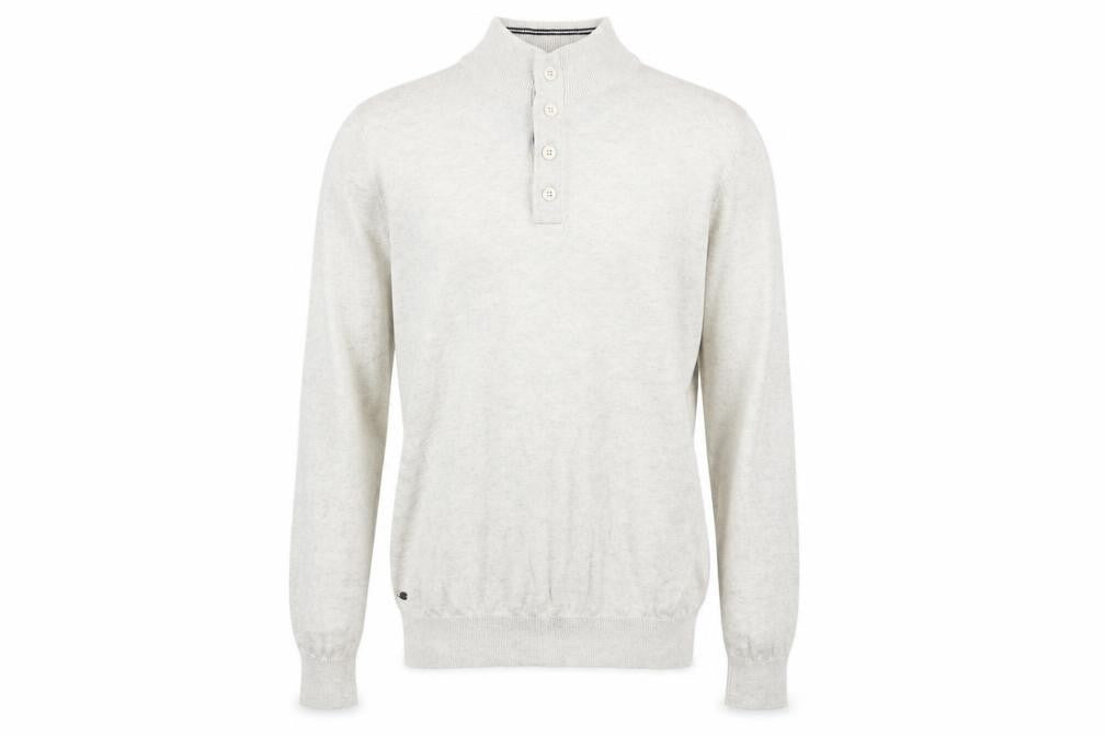 Front view of Kensington men’s white jumper, size M