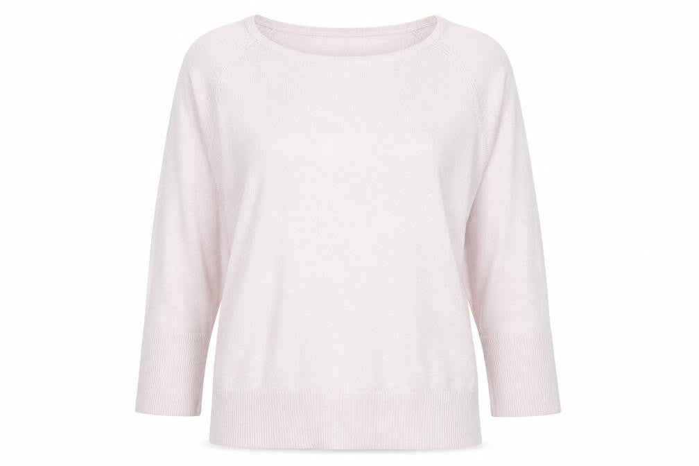 Front view of Next women’s pink jumper, size UK 12