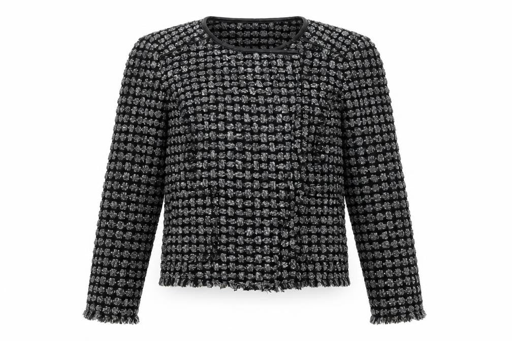 Front view of Next women’s black jacket blazer, size UK 8