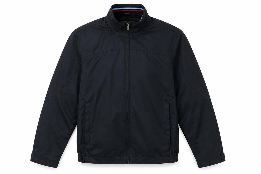 Front view of Lakeland women’s black jacket, size M