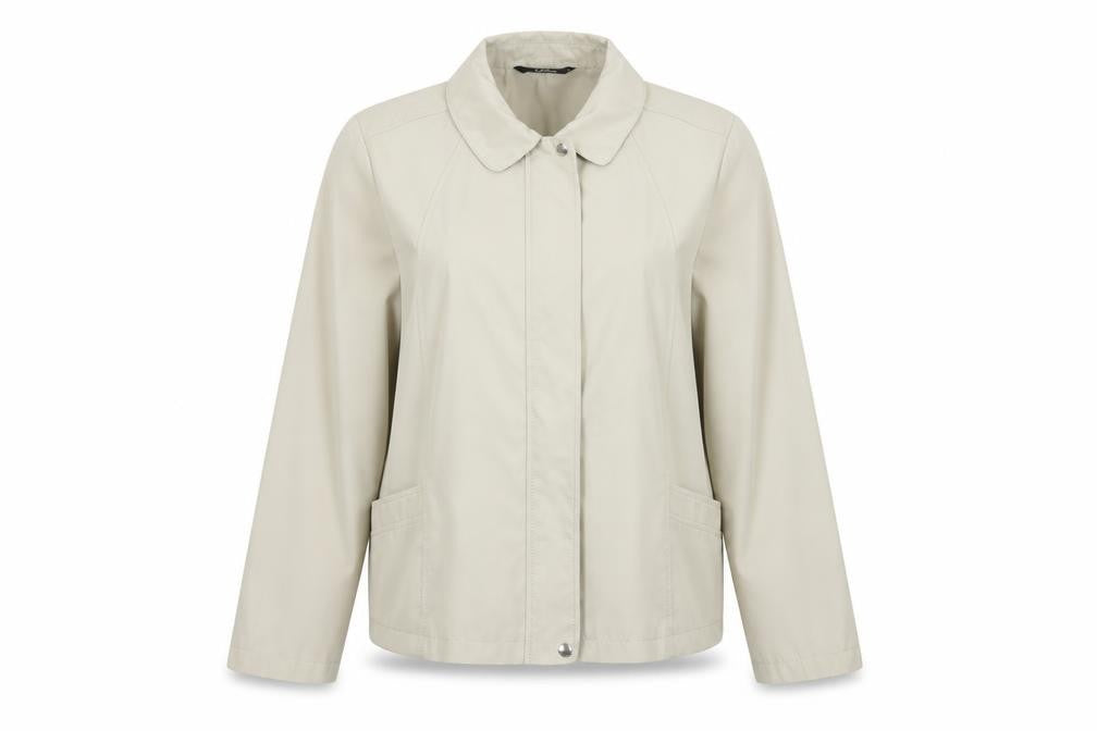 Front view of Bonmarché women’s beige jacket coat, size L