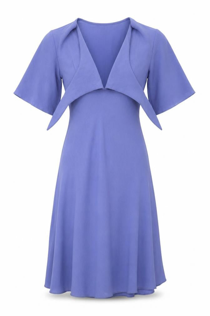Front view of Amaryllis women’s blue a-line, size XS