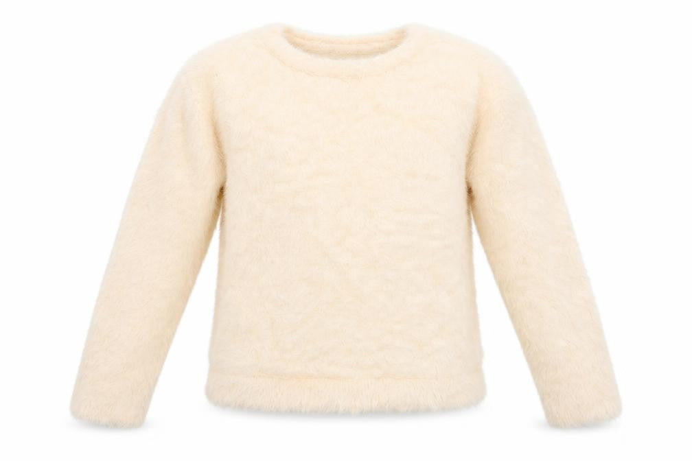 Front view of Next girls’ pink jumper, size 11, years