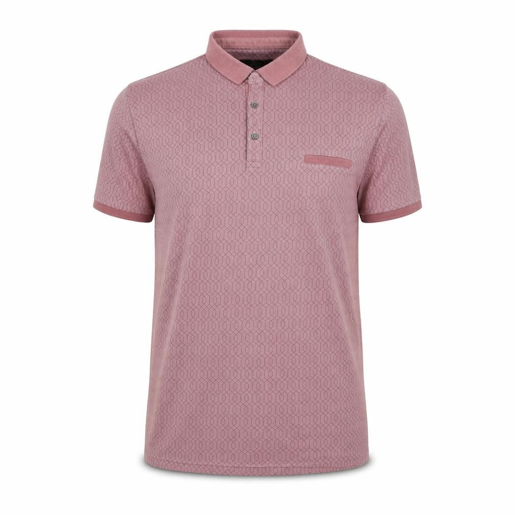 Front view of ACW 85 men’s pink polo, size XL