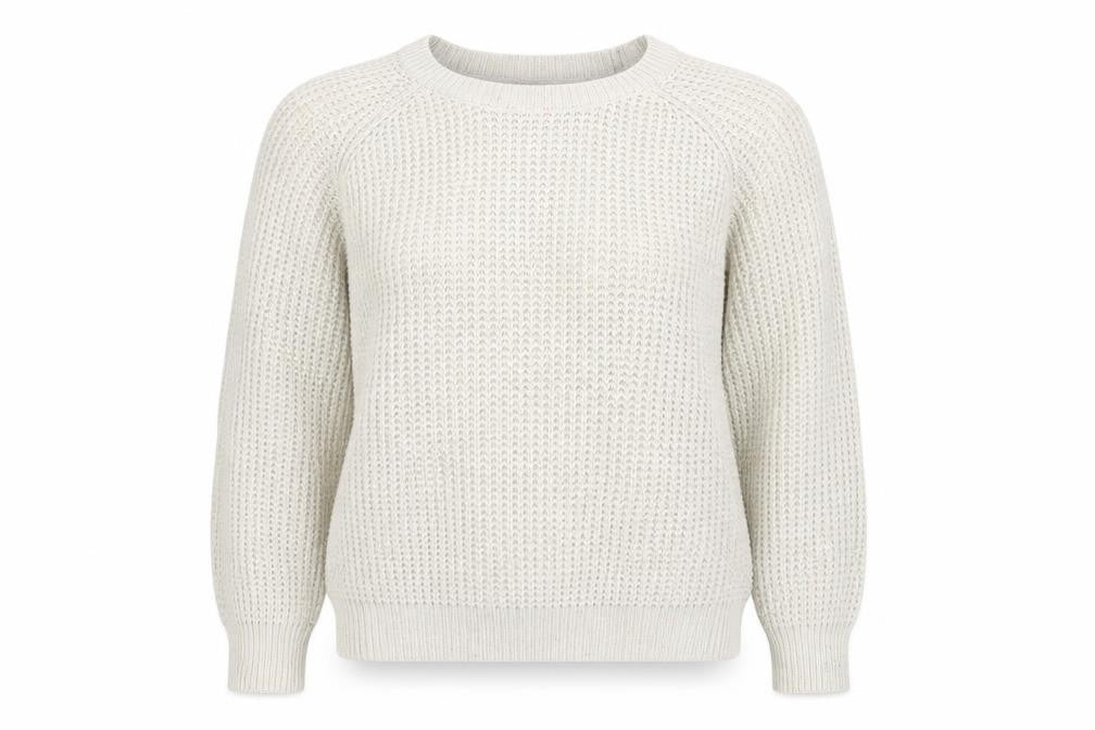 Front view of Limited Collection women’s beige jumper, size UK 14