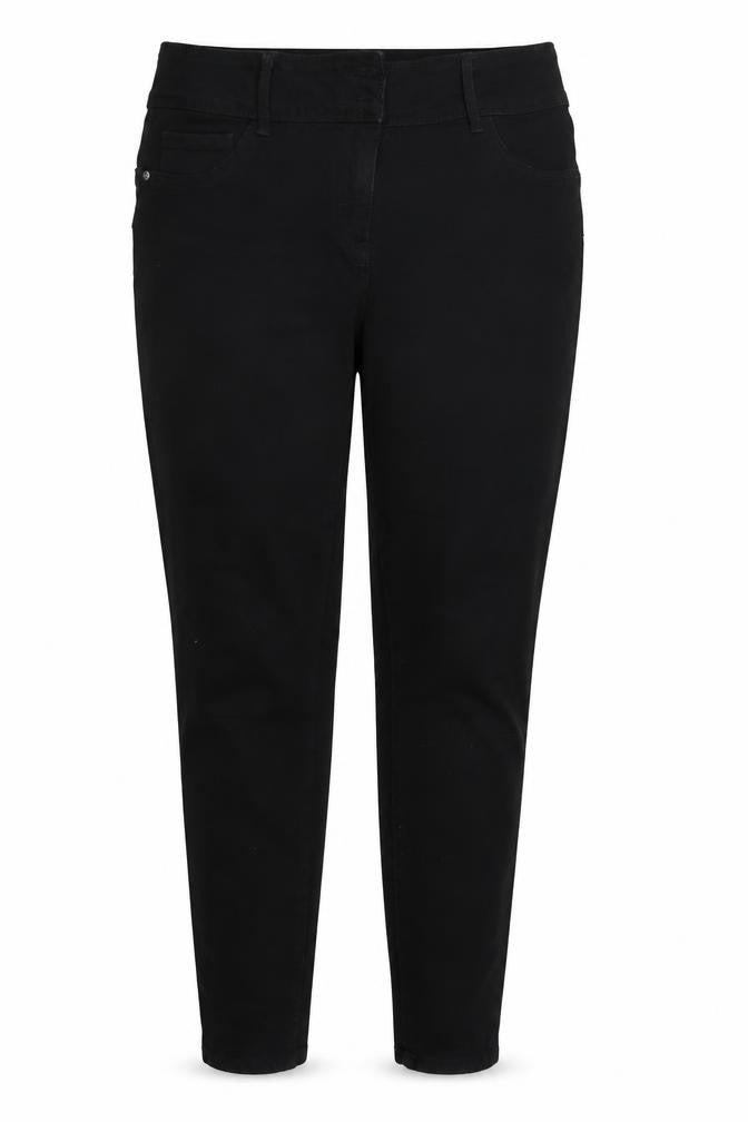Papaya Womens Black   Trousers  Size 12 L27 in