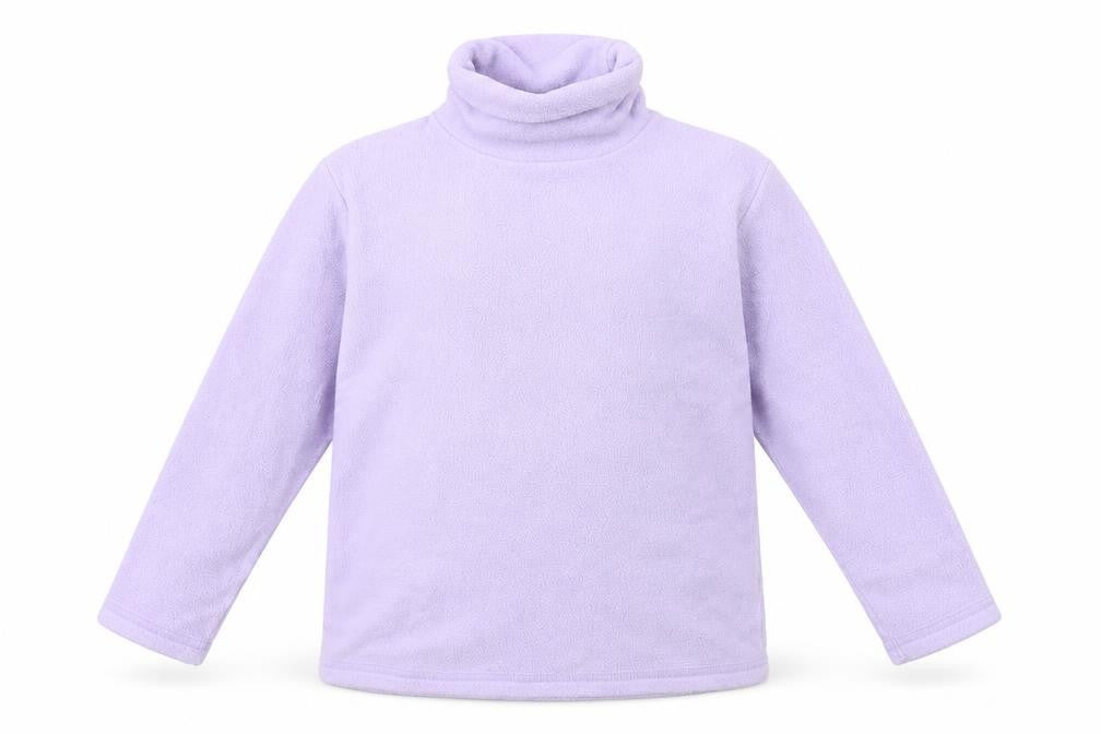 Front view of Maine New England girls’ purple fleece jumper, size 5, years