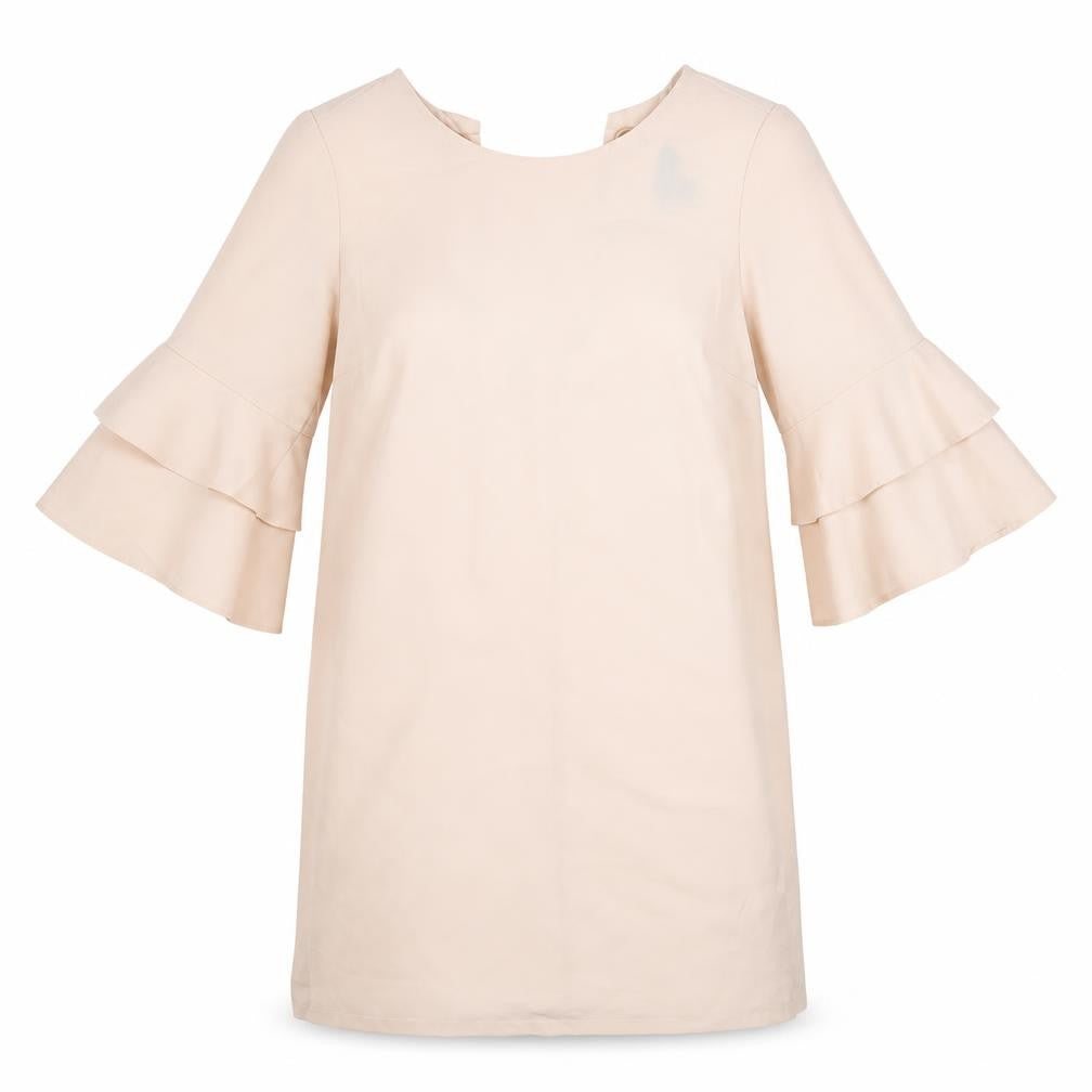 Front view of Primark women’s pink a-line, size UK 12