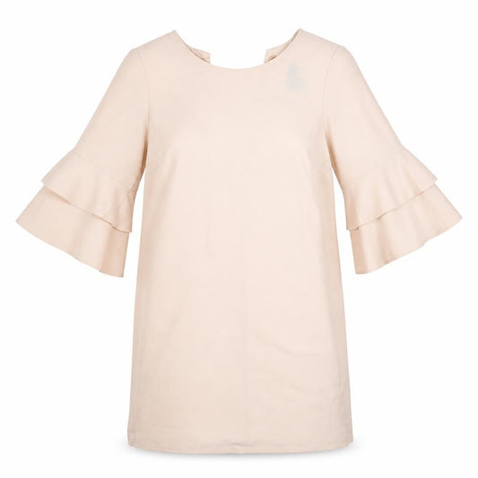 Front view of Primark women’s pink a-line, size UK 12