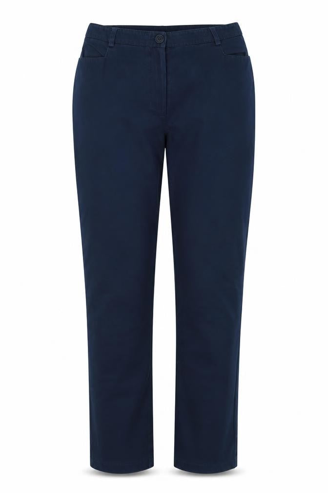 BEAST Womens Blue   Chino Trousers Size 8 L20 in