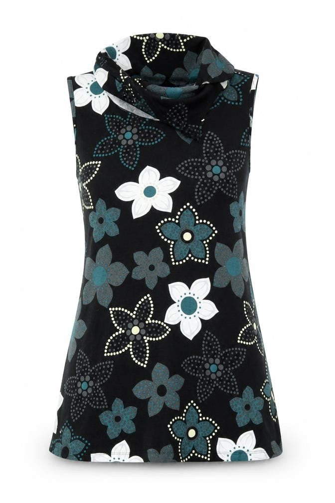 Front view of Purple women’s multicoloured floral bodycon, size S