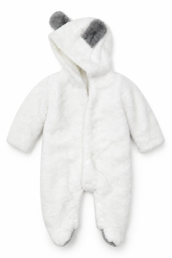 HUZHOU  White   Babygrow One-Piece Size 0-3 Months