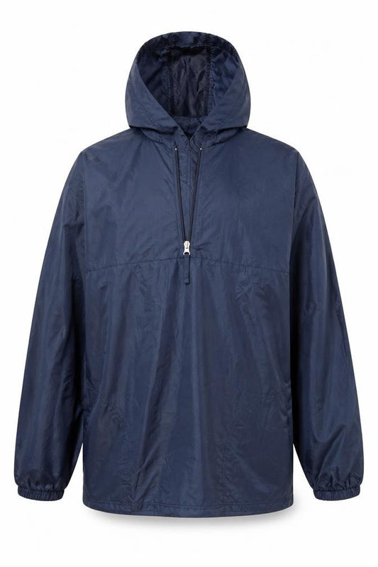 Front view of Premier Man men’s blue rain coat coat, size S